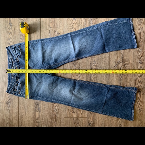 NY&Co Low Rise Flare EUC Jeans Sz 6 - Picture 4 of 6